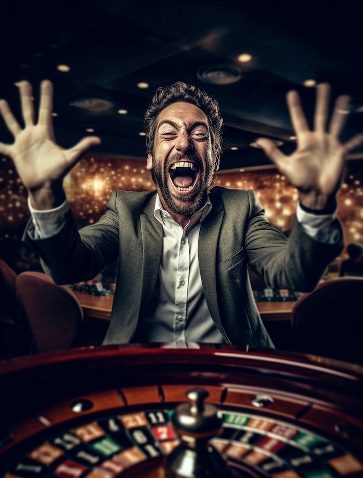Diagram tata letak taruhan roulette dengan zona nomor, kolom, dan lusinan yang disorot